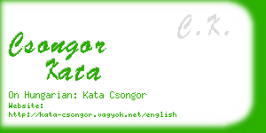 csongor kata business card